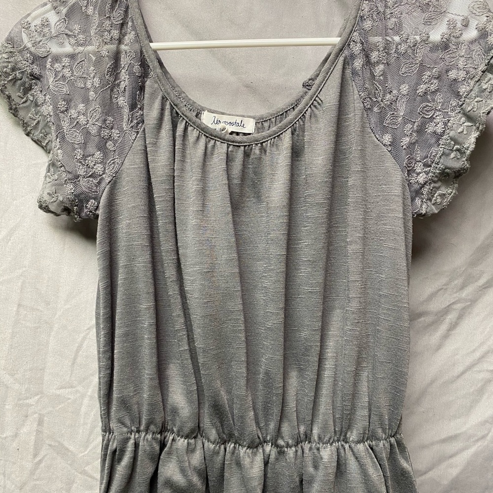Gray blouse
